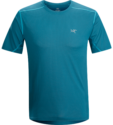 Actinium SS Men's Highly air permeable, lightweight, moisture-wicking, mesh short sleeve running shirt