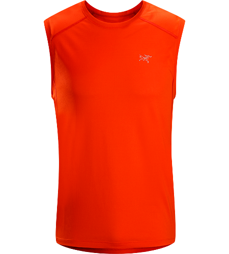 Actinium Sleeveless Men's Highly air permeable, lightweight, moisture-wicking, mesh sleeveless running shirt