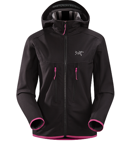 Acto MX Hoody Women's Highly breathable, air permeable, mid layer hooded hardfleece jacket that provides bulk-free warmth for all day activity