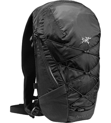 Aerios 10 Lightweight, body-hugging hydration pack, designed for use on the trails.