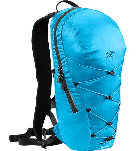 Aerios 7 Lightweight, body-hugging hydration pack, designed for use on the trails.
