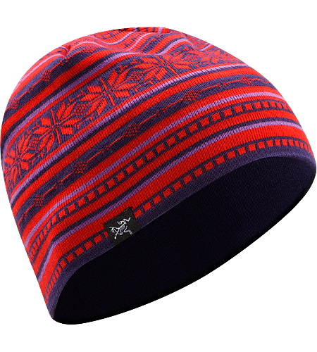 Angus Beanie Men's Merino wool/acrylic mix beanie with geometric patterning.