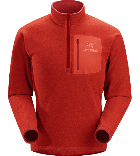 Apache AR Zip Neck Men's Compressible, insulated, quick-drying fleece layer.