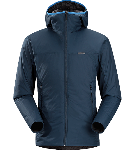 Aphix Hoody Men's Lightweight insulated hooded jacket that stands alone or works as a mid layer.