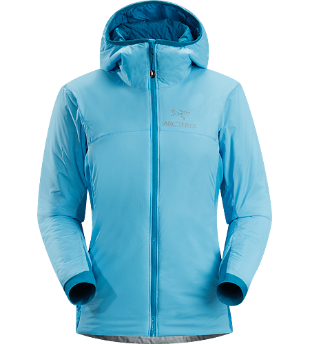 Atom LT Hoody Women's Lightweight, breathable, insulated hoody; Ideal as a stand-alone piece in fair weather, or as a layering piece in cold conditions
