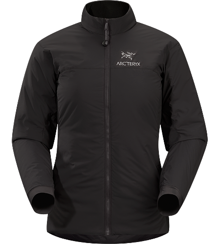 Atom LT Jacket Women's Insulated, mid-layer jacket with wind and moisture resistant outer face fabric; Ideal as a layering piece for cold weather activities.