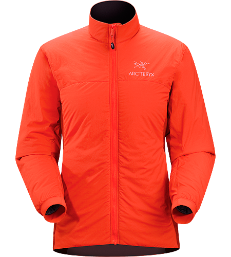 Atom LT Jacket Women's Insulated, mid-layer jacket with wind and moisture resistant outer face fabric; Ideal as a layering piece for cold weather activities.
