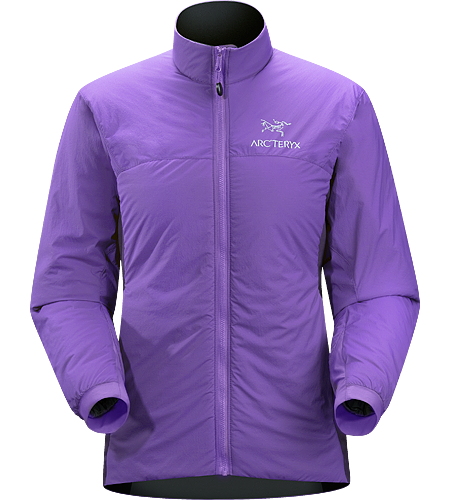 Atom LT Jacket Women's Insulated, mid-layer jacket with wind and moisture resistant outer face fabric; Ideal as a layering piece for cold weather activities.