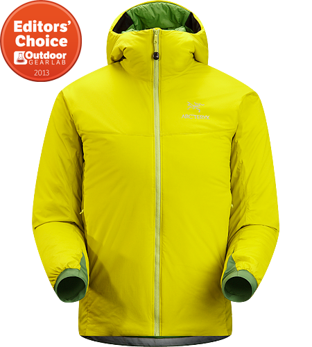 Atom SV Hoody Men's Warm insulated Coreloft™ jacket with an insulated hood; Ideal for use as a super-warm mid-layer in cold conditions, or as a stand-alone piece in warmer conditions.