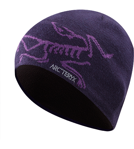 Bird Head Bonnet Toque tendance mélange laine/acrylique avec large logo oiseau tricoté.