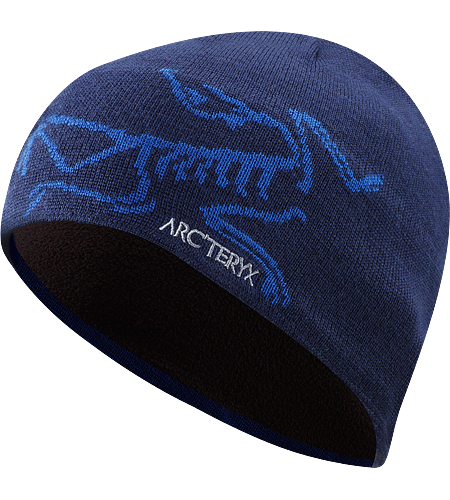 Bird Head Bonnet Toque tendance mélange laine/acrylique avec large logo oiseau tricoté.