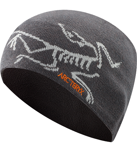 Bird Head Bonnet Toque tendance mélange laine/acrylique avec large logo oiseau tricoté.