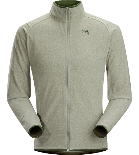 Caliber Cardigan Men's Relaxed fit fleece with casual styling and zippered hand pockets, constructed using a soft-to-the-touch Polartec® micro-fleece textile