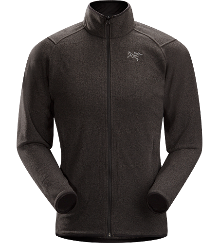 Caliber Cardigan Men's Relaxed fit fleece with casual styling and zippered hand pockets, constructed using a soft-to-the-touch Polartec® micro-fleece textile