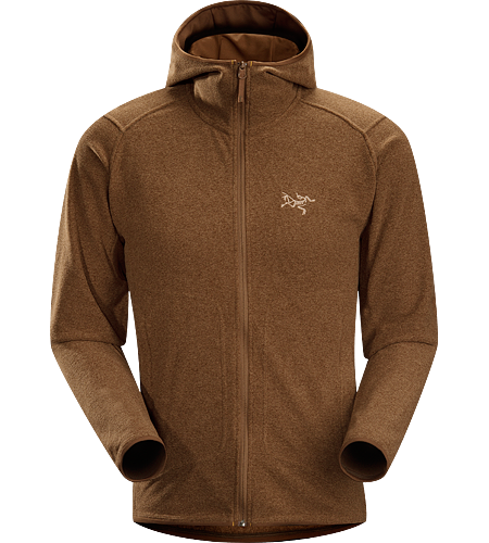 Caliber Hoody Men's Relaxed fit fleece with casual styling, featuring a lined hood and zippered hand pockets and constructed using a soft-to-the-touch Polartec® micro-fleece textile