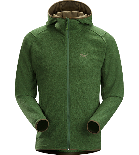 Caliber Hoody Men's Relaxed fit fleece with casual styling, featuring a lined hood and zippered hand pockets and constructed using a soft-to-the-touch Polartec® micro-fleece textile