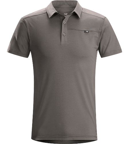 Captive Polo SS Men's Trim-fitting, short-sleeved polo shirt made from lightweight, moisture-wicking Cotton/Synthetic blend textile with Lycra. Ideal for urban use or for more rugged pursuits.