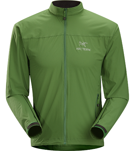 Celeris Jacket Men's Ultra-light and compressible windshell jacket, patterned for athletic performance.