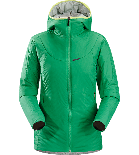 Ceva Hoody Women's Versatile, lightweight, insulated hooded jacket designed to be worn as either a cold weather mid layer, or as a stand alone piece in cold dry conditions