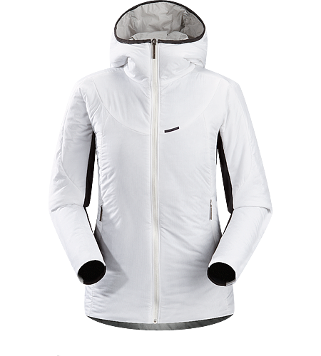 Ceva Hoody Women's Versatile, lightweight, insulated hooded jacket designed to be worn as either a cold weather mid layer, or as a stand alone piece in cold dry conditions