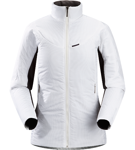 Ceva Veste Femme Veste à capuche légère, isolante, et polyvalente, conçue pour être utilisée soit comme couche intermédiaire par temps froid soit seule par temps froid et sec.