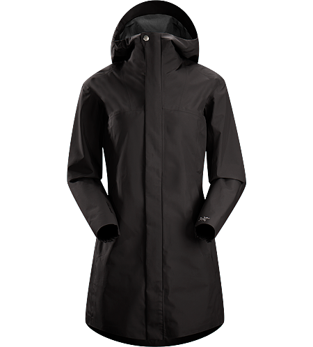 Codetta Coat Women's Waterproof, three-quarter length GORE-TEX® rain jacket with hood