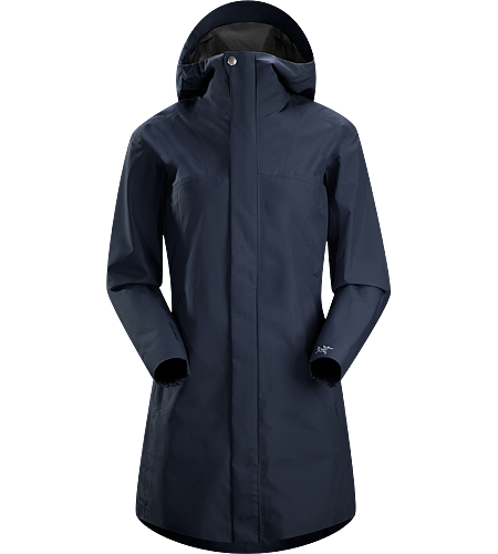 Codetta Coat Women's Waterproof, three-quarter length GORE-TEX® rain jacket with hood