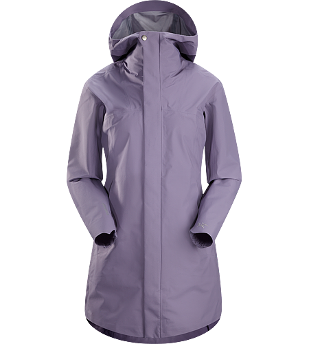Codetta Coat Women's Waterproof, three-quarter length GORE-TEX® rain jacket with hood