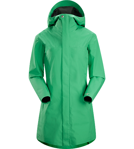 Codetta Coat Women's Waterproof, three-quarter length GORE-TEX® rain jacket with hood