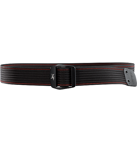 Conveyor Belt Heavy duty, textured webbing belt with contrasting colour stitch detail and a metal buckle with the Arc'teryx logo. Ideal for keeping your pants up.