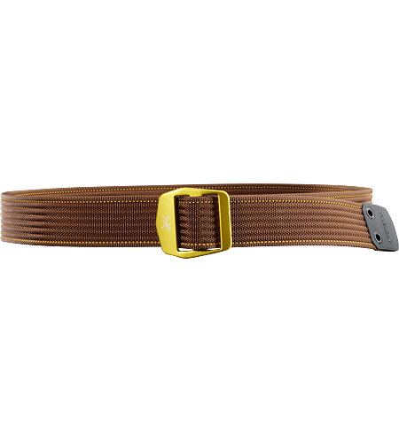 Conveyor Belt Heavy duty, textured webbing belt with contrasting colour stitch detail and a metal buckle with the Arc'teryx logo. Ideal for keeping your pants up.