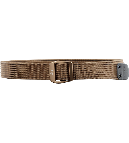 Conveyor Belt Heavy duty, textured webbing belt with contrasting colour stitch detail and a metal buckle with the Arc'teryx logo. Ideal for keeping your pants up.