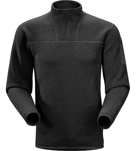 Covert Zip Neck Men's Breathable fleece sweater with a casual design; Ideal for layering or as a stand alone piece.