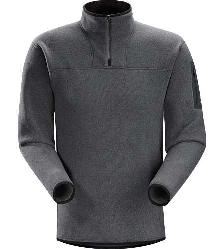 Covert Zip Neck Men's Breathable fleece sweater with a casual design; Ideal for layering or as a stand alone piece.