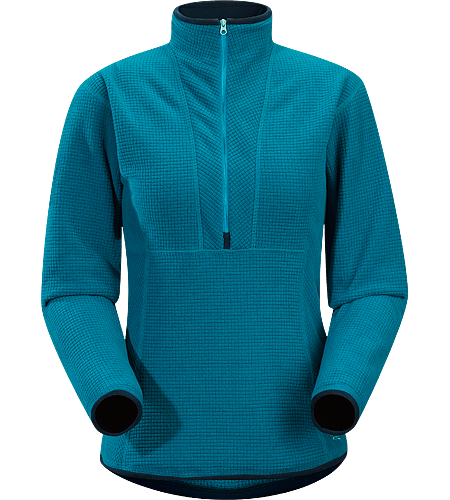 Delta AR Zip Neck Women's Breathable, insulated, high-loft fleece jersey; Ideal as a layering piece.