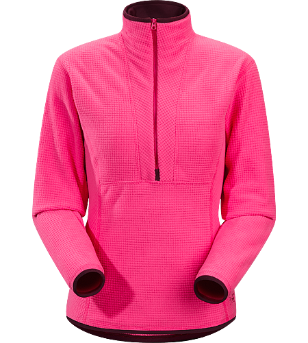 Delta AR Zip Neck Women's Breathable, insulated, high-loft fleece jersey; Ideal as a layering piece.