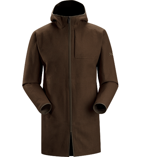 Diplomat Jacket Men's Classic thigh length tailored wool coat with technical styling and a contemporary design