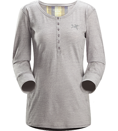 Emissary LS Women's Premium quality, three-quarter length sleeve Henley shirt made of Laincast™ wool blend textile; Ideal for multi-day, multi purpose use.