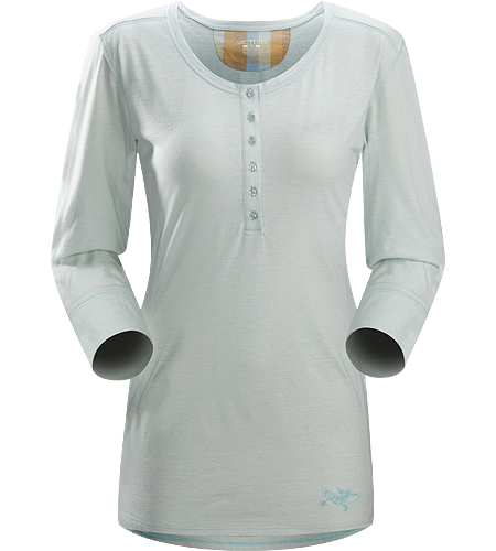 Emissary LS Women's Premium quality, three-quarter length sleeve Henley shirt made of Laincast™ wool blend textile; Ideal for multi-day, multi purpose use.