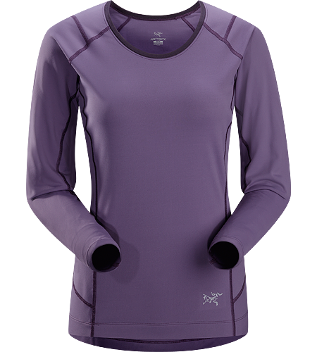 Ensa LS Women's Breathable, moisure wicking, technical long sleeve running shirt made with a slightly heavier fabric that is ideal for active use on cooler days.