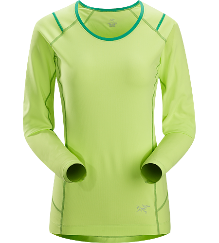 Ensa LS Women's Breathable, moisure wicking, technical long sleeve running shirt made with a slightly heavier fabric that is ideal for active use on cooler days.