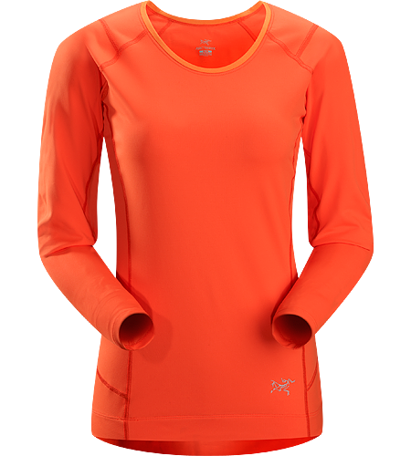 Ensa LS Women's Breathable, moisure wicking, technical long sleeve running shirt made with a slightly heavier fabric that is ideal for active use on cooler days.