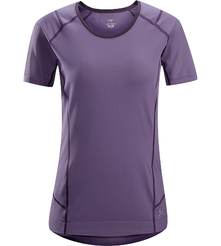 Ensa SS Women's Breathable, moisure wicking, technical short sleeve running shirt made with a slightly heavier fabric that is ideal for active use on cooler days.