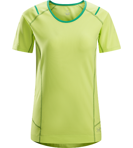 Ensa SS Women's Breathable, moisure wicking, technical short sleeve running shirt made with a slightly heavier fabric that is ideal for active use on cooler days.