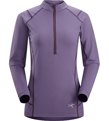 Ensa Zip Neck LS Women's Breathable, moisure wicking, technical long sleeve, zip neck running shirt made with a slightly heavier fabric that is ideal for active use on cooler days.