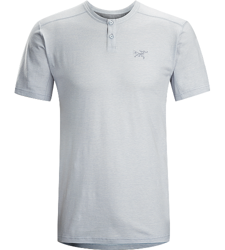 Envoy Henley MC Homme Chemise Henley en mélange de coton/laine à fibres naturelles avec des propriétés antimicrobiennes