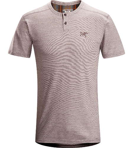 Envoy Henley SS Men's Natural fibre cotton/wool blend Henley shirt with anti-microbial properties