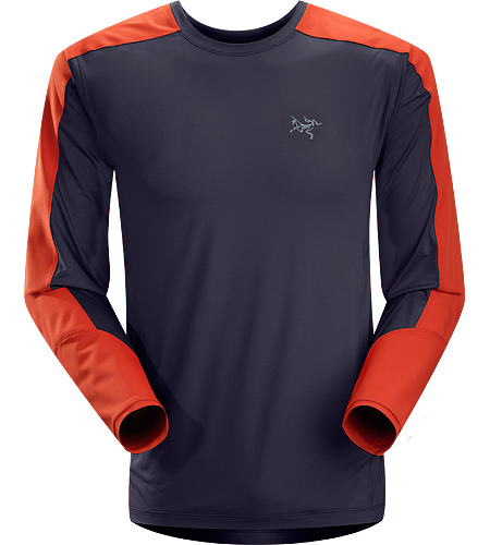 Ether Comp Crew LS Men's Lightweight, moisture-wicking, durable and abrasion-resistant long-sleeved shirt designed with two distinctive technical fabrics to keep you cool and dry on the trail.