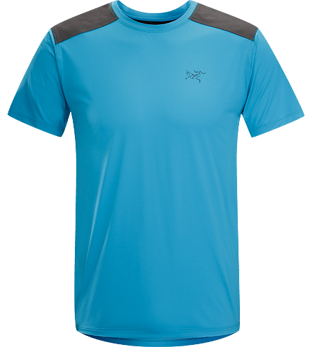 Ether Comp Crew SS Men's Lightweight, moisture-wicking, short-sleeved shirt with reinforced shoulders, designed with performance fabrics to keep you cool and dry on the trail.