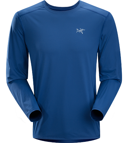 Ether Crew ML Homme Chemise à manches longues, durable, légère et qui évacue l'humidité avec des panneaux en maille sous les bras pour aider à la ventilation.